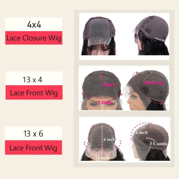 13x4 Human Hair Lace Front Wig - Image 8