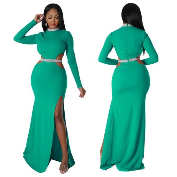Female Autumn Winter Long Maxi Dress - Image 5