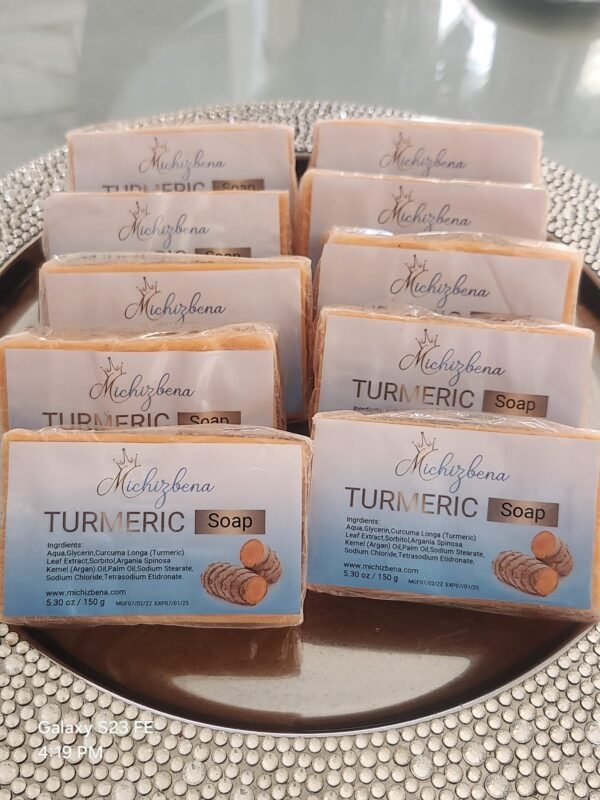 10 Piece Michizbena All Natural Tumeric Soap - Image 4