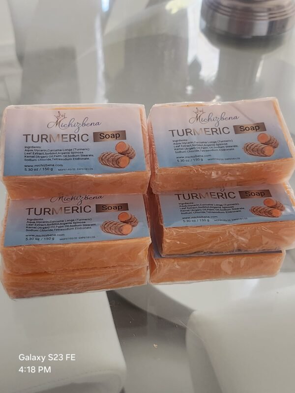 10 Piece Michizbena All Natural Tumeric Soap - Image 3