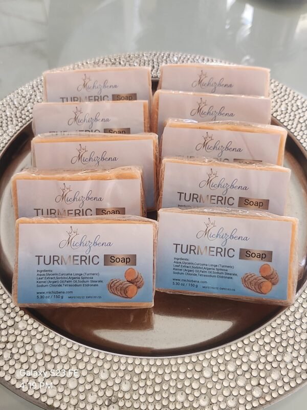 10 Piece Michizbena All Natural Tumeric Soap