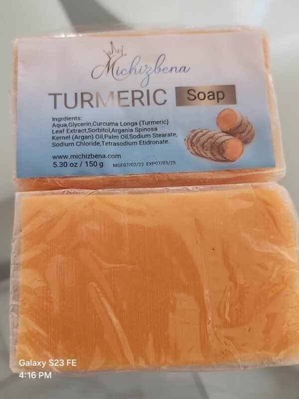 10 Piece Michizbena All Natural Tumeric Soap - Image 8