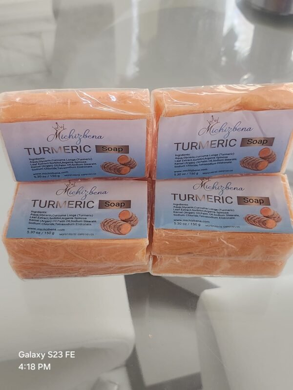 10 Piece Michizbena All Natural Tumeric Soap - Image 6