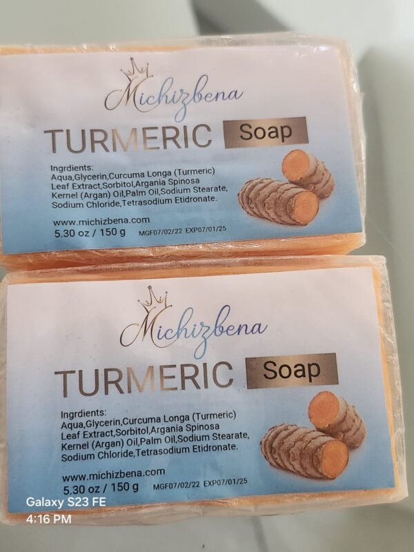 10 Piece Michizbena All Natural Tumeric Soap - Image 5